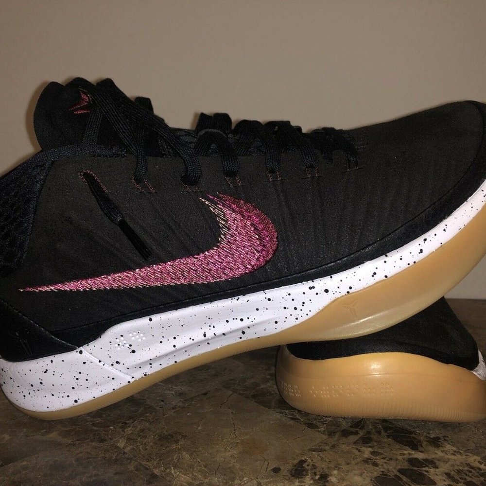 Nike Kobe Bryant AD Mid Genesis Black Gum Basketball Shoes Men US 7.5 922482-006 - Picture 5 of 8